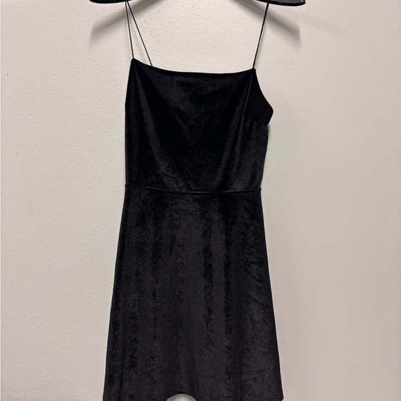 Urban Outfitters Black Mini A-line Cocktail Dress with Spaghetti Straps - Picture 3 of 6